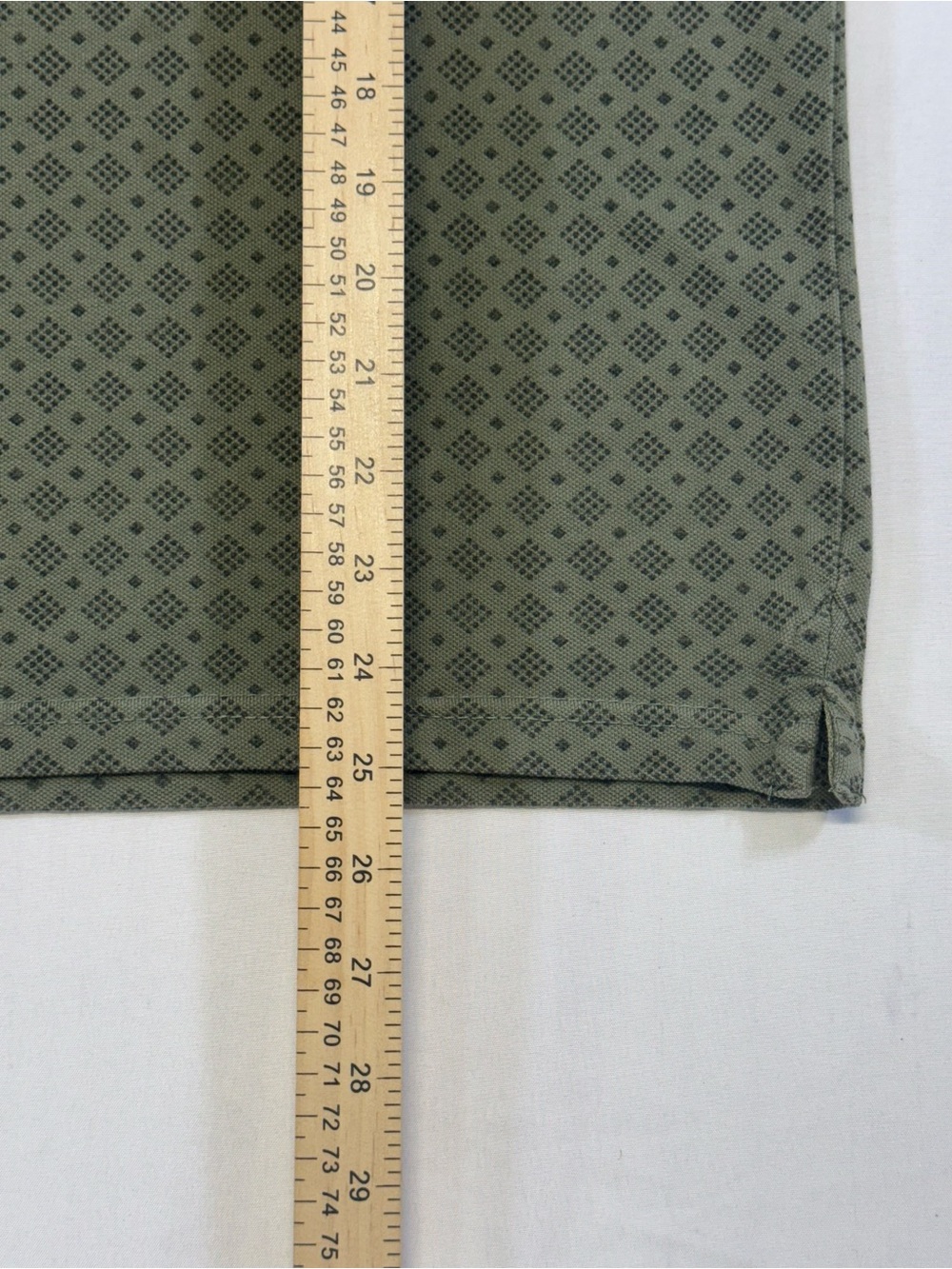 Tommy Hilfiger Olive Green Geometric Print Polo - Picture 3 of 10